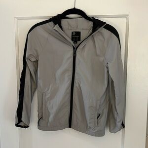 All in motion grey and black water resistant anorak size M
